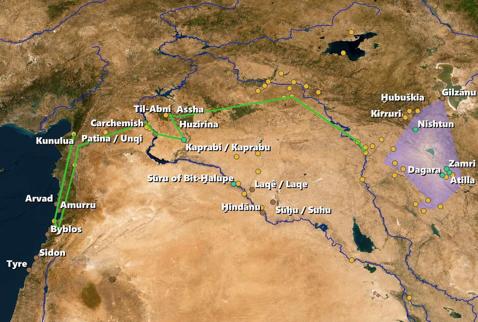 Ashurnasirpal campaigns